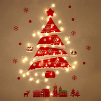  Christmas decorations felt Christmas tree creative wall luminous dress up package Non-woven DIY scene layout
