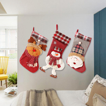 Christmas socks gift bag Santa Claus gift bag Christmas tree candy gift bag ornaments pendant socks