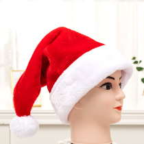 High-grade short plush adult children Christmas hat Santa golden velvet hat Christmas ornaments headdress