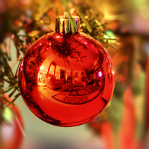 Christmas shop decoration supplies color ball window decoration hanging ball hanging decoration Christmas tree plating light ball Festival props