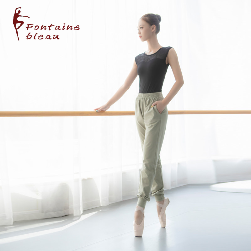 Ballet-based training pants High elastic cotton shut-up modern dance radish pants Smoke pipe pants Spring and autumn dance pants