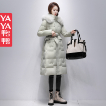 Duck Ducknee Feather Middle - Long 2022 new tide this years high - end leap white duck duvet