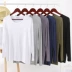 Vòng cổ dài tay phục vụ đồ ngủ tại nhà cotton cộng với chất béo cỡ lớn nam modal cotton áo thun dịch vụ tại nhà áo thun