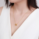 金大生 Ювелирные украшения золото 999 Золотая рукава цепь женская 5G Концентрическая круговая кулонная пустота и изысканная GK734C