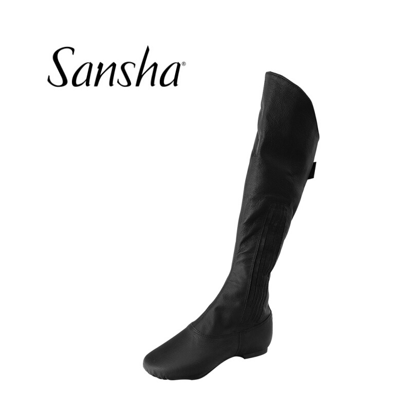 Sansha Ballet Theater Boots Men's Soft Sole Folk Dance Long Boots Elastic Boots Women's Mongolian Dance