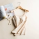Cotton không có vòng thép với áo ngực yếm nữ chạm đáy áo ngực cúp ngực một mảnh đồ lót yoga tại nhà