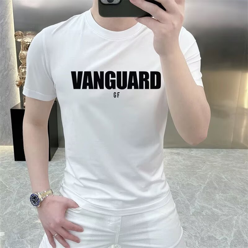 Men's Pure Cotton Short-Sleeve Trendy Brand Round-Neck Half-Sleeve Fashion 2025 Summer Base Shirt, Very Popular T-Shirt for Men This Year Men's Pure Cotton Short-Sleeve Trendy Brand Round-Neck Half-Sleeve Fashion 2025 Summer Base Shirt, Very Popular T-Shirt for Men This Year