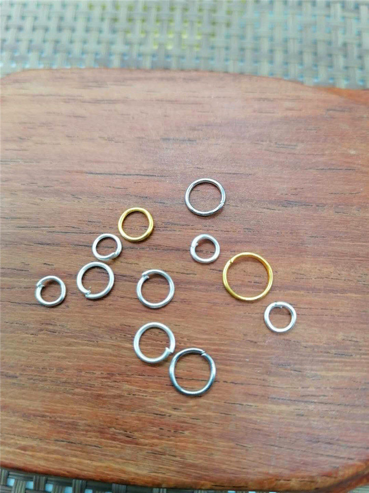Thai Buddhist ring buckle steel ring gold plated silver ring m type connection buckle universal buckle Buddha plate fixed shockproof silicone cushion
