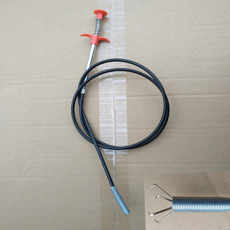 Through Sewer Theiner Cleaning Toilet Clogged hair clips Divine Paw Toilet Sewer Sewer Dredge 1 6 m