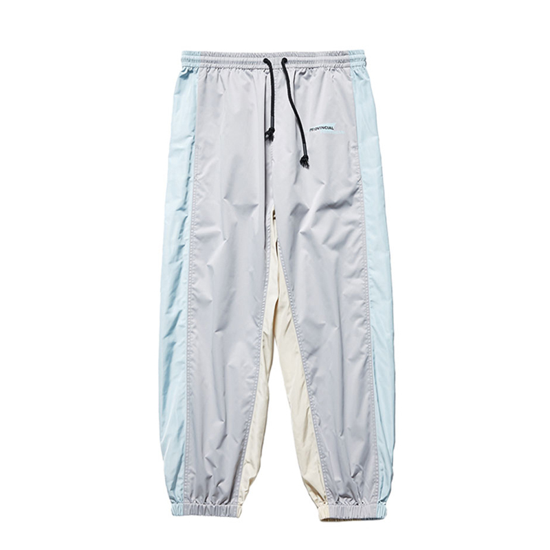 Fyp Three-Color Patchwork Pants, Summer Light Style, Loose Casual Sports Pants, Unisex Street Dance Hip-Hop Trendy Brand, Thin Style
