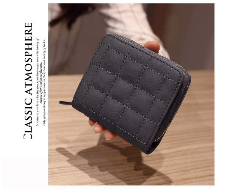 Ladies Mini Wallet Zipper Wallet Dễ thương Coin Purse Sinh viên Ví ngắn Túi xách nhiều thẻ Thẻ ví đựng tiền