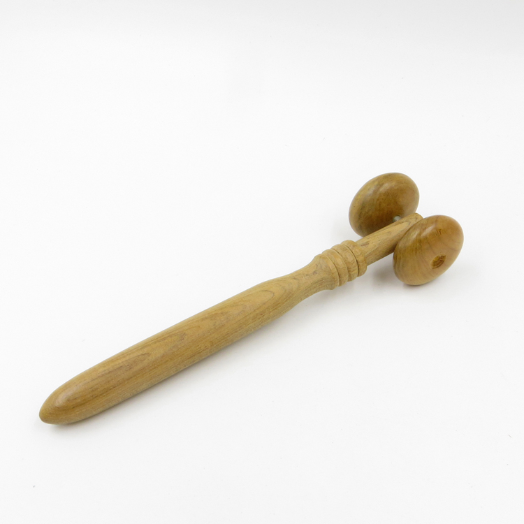 Vietnamese incense wood massager Eye massager Double wheel nose bridge massage Scraping nose acupuncture Solid wood massager