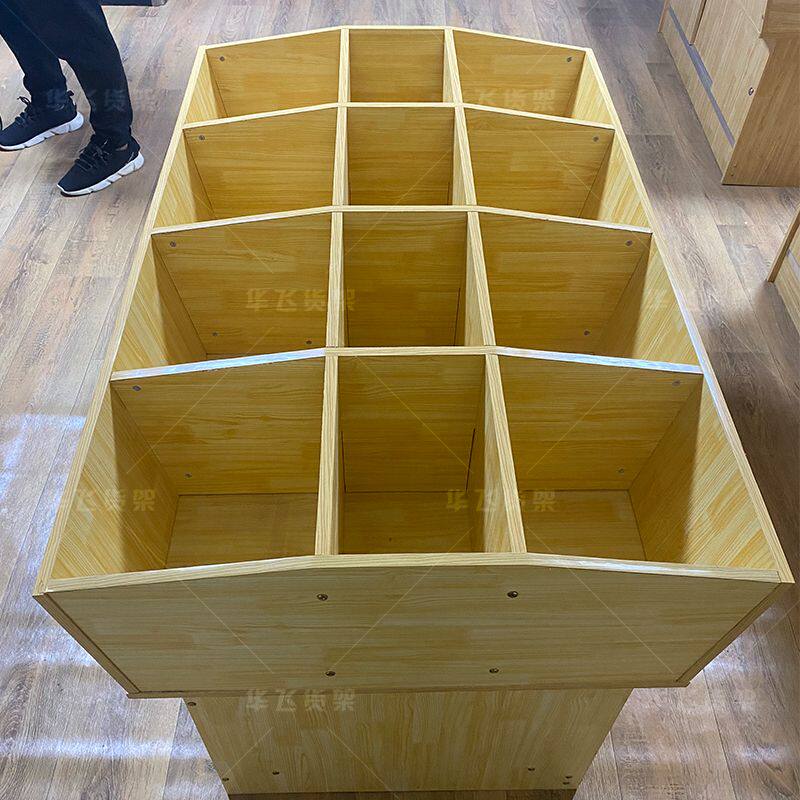 Grain display cabinet Supermarket rice cabinet Snack wooden shelf Rice bucket Convenience store rice cabinet Grain shelf