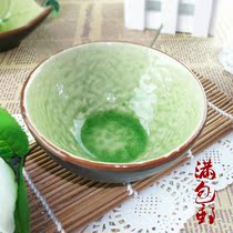 Japan-style Ice Cracking Glazed Series Creativity Fashion Cutlery Rice Bowl Soup Bowls Noodles Bowl 4 New Stoneware Rice Bowls