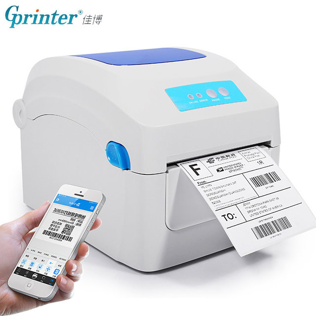 Jiabo GP1324D Bluetooth Express Invoice Electronic Face Invoice Printer Thermal Barcode Self-Adhesive Label Printer E-mail Universal Small Invoice Printer Mobile Phone Price Sticker Taobao One-in-One Order