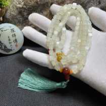 Xiuyu white ice cube sugar 108 pieces multi-circle bracelet bracelet necklace pendant jade pendant lanyard couple gift car hanging