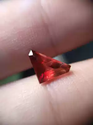 Red manganese ore natural faceted rare gem bare stone red stone Ruby gem grade facet 2 35ct