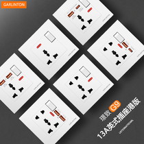 Hong Kong and Australian version 13a British socket with Type-C fast charging USB charging multi-function British standard electric lighting panel