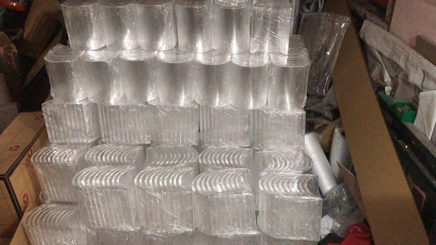 Highly transparent acrylic arc tile ceiling wall decoration plexiglass arc hot bending book shape