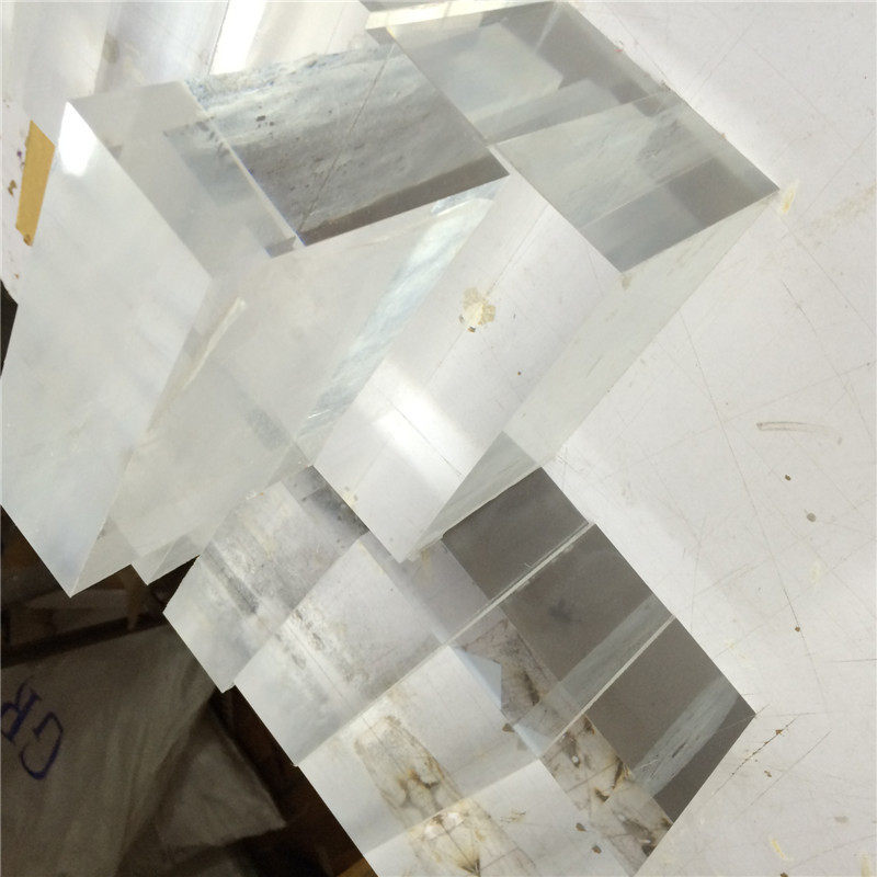 Transparent Acrylic Plexiglass cutting diamond polishing Special crystal block Transparent base