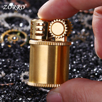 Zorro Zorro kerosene lighter male old-fashioned retro nostalgic personality mini windproof domestic genuine small fat pier