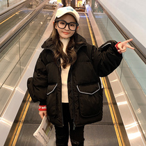 Girls cotton clothes 2022 Winter thickened sent to overcome childrens cotton clothes female winter clothes big boy dress 12-15 years old