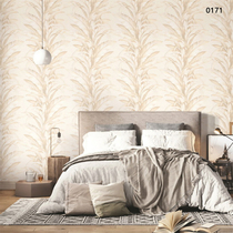 South Korean LG corn warm tea color field garden retro large leaf eco-friendly TV background wall wallpaper can scrub deep embossing