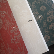 South Korean AV waterproof washable wall paper New Chinese style fields Garden style dandelion Living room Bedroom restaurant background wall