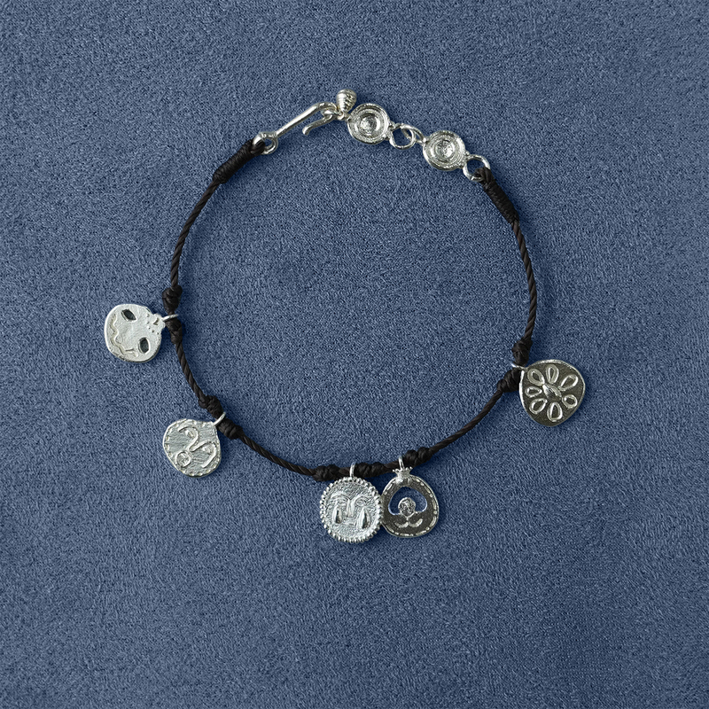 Sale E Pepe Pepper Salt·Pure Silver Joyful Braided Rope Bracelet