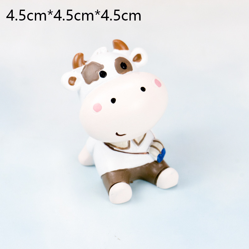 Động vật nhỏ trang trí bánh trang trí mèo chó hươu sư tử thỏ lợn sáng tạo Q phiên bản dễ thương phim hoạt hình bánh plugin - Trang trí nội thất decor phòng ngủ đơn giản