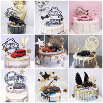 Birthday cake decoration Big G car Mercedes-Benz off-road Jeep sports car model boy children birthday ornaments