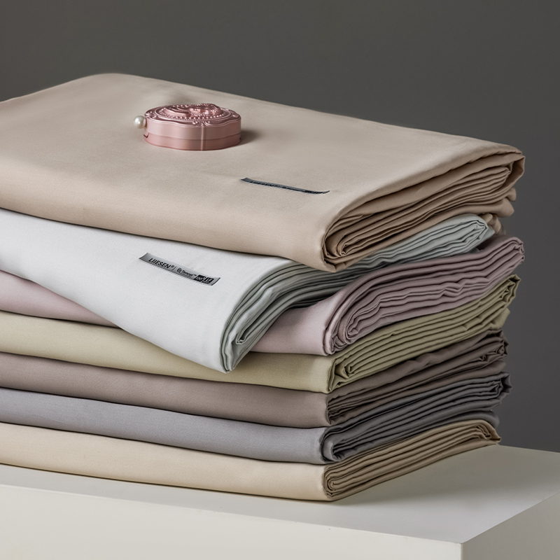 High-End 140-Count Double-Strand Lenzing Tencel Duvet Cover Single Piece, Simple Summer Cool Plain Duvet Insert Cover 1.8m