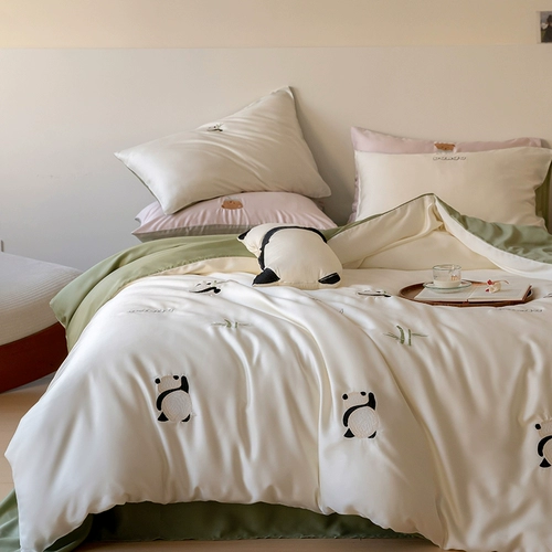 Брендовый милый комплект для принцессы, шелковая простыня, пододеяльник, 60 шт, 4 предмета, 1.8м, постельные принадлежности