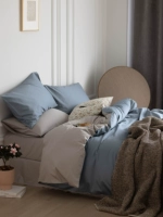 100 хлопковых высоких ветвей-синий