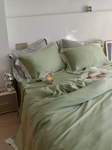 Комплект для обучения математике, шелковая кровать, простыня, одеяло, покрывало, 4 предмета