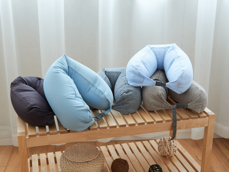 U- типа подушка 旅游u型枕 护颈枕u枕保健颈椎枕 午睡枕飞机旅行开车午休枕头 Story of shrimp