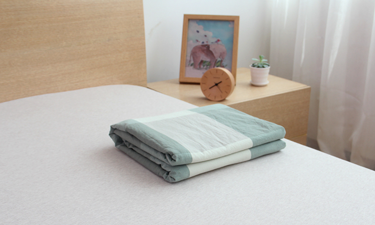 Phong cách nhật bản Phong Thủy bông quilt cover mảnh duy nhất lưới lớn 100% cotton đơn giản gió đơn đôi chăn bộ đồ giường