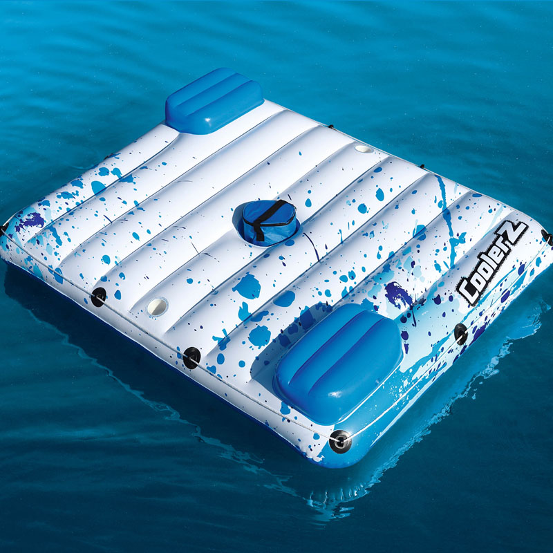Water Inflatable Large Luxury Floating Bed Adult Children Family Floating Row Net Red Couple Double Deck Chair