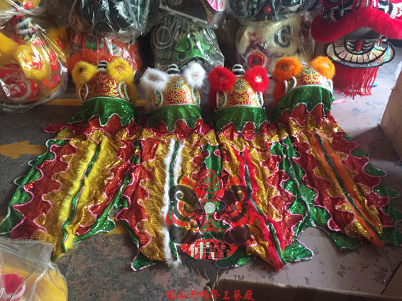 Super Value Popular Children's Lion Dance Lion Head with 10inch Eyes, Deluxe Edition, Lion Ornament, Handicraft, Toy for Performance