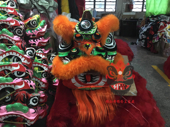 Ultra-value popularity Foshan lion's head Buddha clothing wool dance dragon dance lion Fool Mountain Lion Dance Performance Props South Lion Drum Manufacturer
