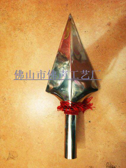 Super popular Foshan traditional stainless steel flagpole head dance dragon dance lion dance lion head performance props manufacturer
