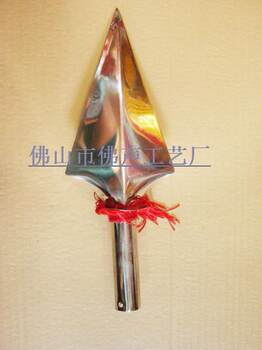 Super Value and Popular Foshan Traditional Stainless Steel Flagpole Head for Dragon Dance, Lion Dance, Lion Awakening Performance Props Manufacturer