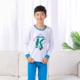 Teen Qiuyi Qiuku Suit Set Big Boy Thin Cotton Boy Học sinh trung học Học sinh Đồ lót ấm áp Cậu bé