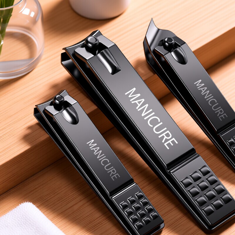 777 Official Flagship Store High-End Nail Clipper Set for Home Use, Single Black Nail Clipper for Men with Slanted Tip