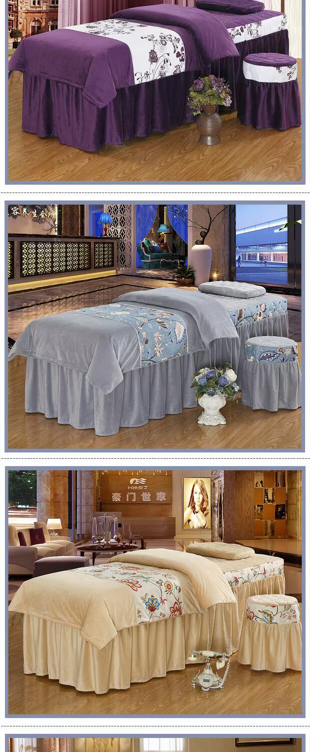 Mềm nhung tinh ấm chăn bedspread liệu pháp làm đẹp massage siêu mới là gửi một gia đình bốn lõi có thể được tùy chỉnh biểu tượng - Trang bị tấm ga phủ giường spa