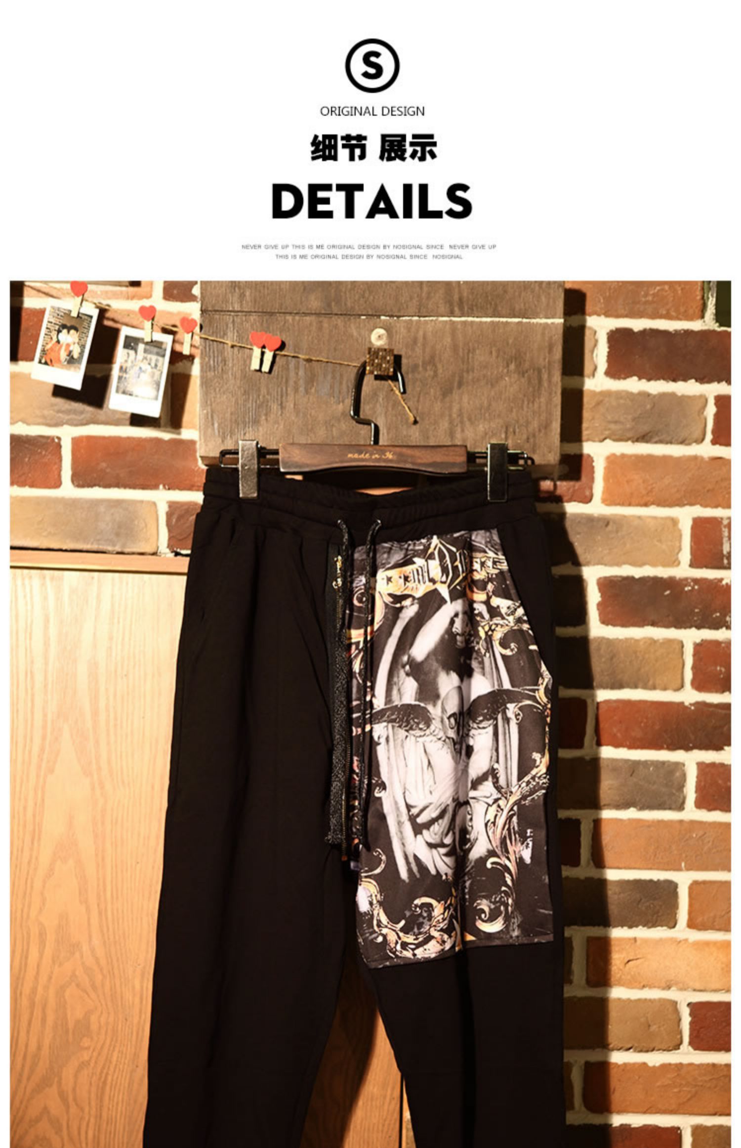 Mùa hè hip hop cắt quần quần nam harem quần 7 điểm quần short thủy triều thương hiệu quần nam quần lỏng chân bình thường thể thao - Quần mỏng baggy nam