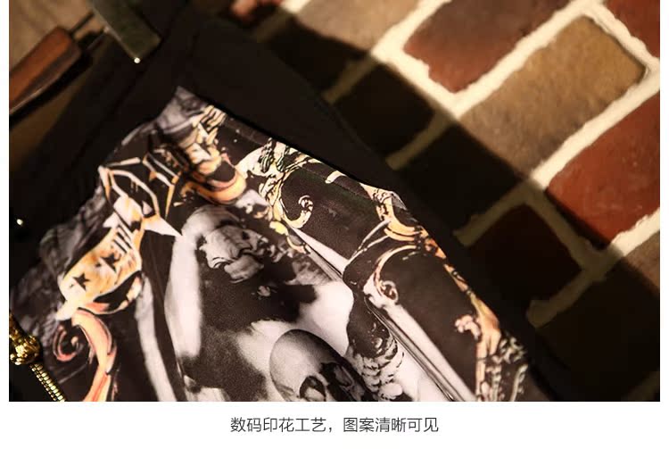 Mùa hè hip hop cắt quần quần nam harem quần 7 điểm quần short thủy triều thương hiệu quần nam quần lỏng chân bình thường thể thao - Quần mỏng baggy nam