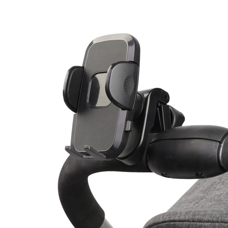 Baby stroller universal mobile phone rack baby outdoor travel children's car handle clip fixed navigation mobile phone bracket