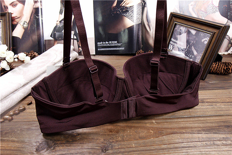 A16 dai*fen полудверный Чашка девушка бюстгальтер гладкий свадьба бюстгальтер сторона получать груди платья нижнее белье 70A75B75D75E 