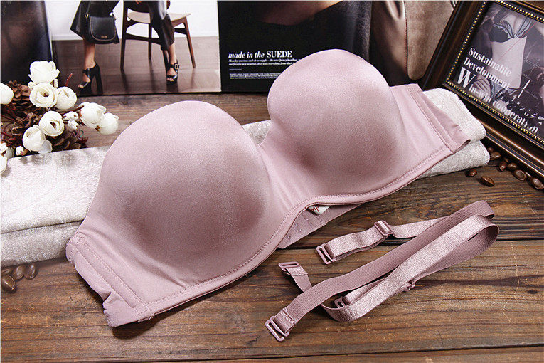 A16 dai*fen полудверный Чашка девушка бюстгальтер гладкий свадьба бюстгальтер сторона получать груди платья нижнее белье 70A75B75D75E 